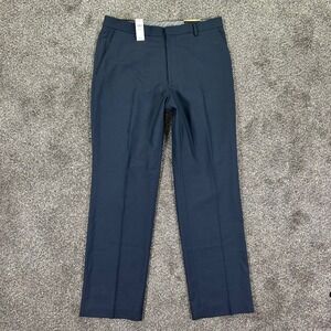 NEW Banana Republic Mens Tailored Fit Dress Pants Navy Blue 34x32 924244-00-1
